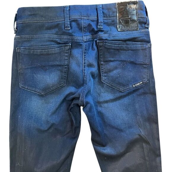 G-Star Raw Woman’s Nova Mid-waist Skinny Glaze Super-stretch Dk Aged Jeans Sz 26 - Picture 3 of 8